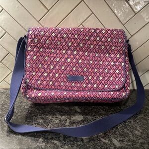 Vera Bradley Pink and Blue Geometric Women's Bag
